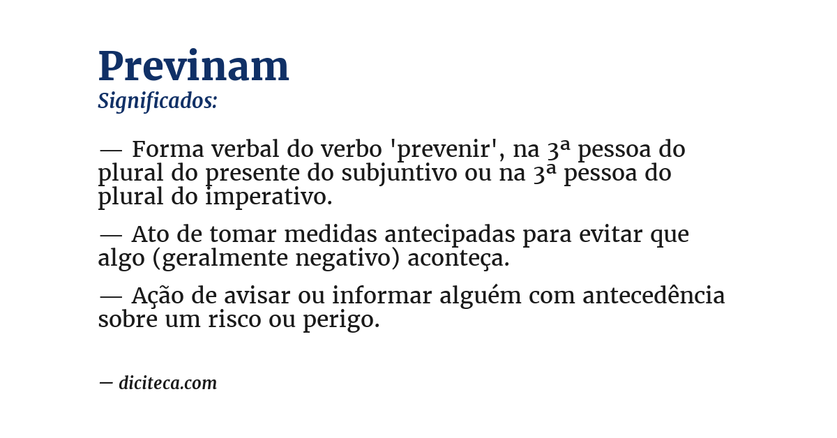 Significado de previnam