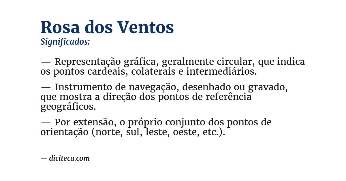 Significado de rosa dos ventos