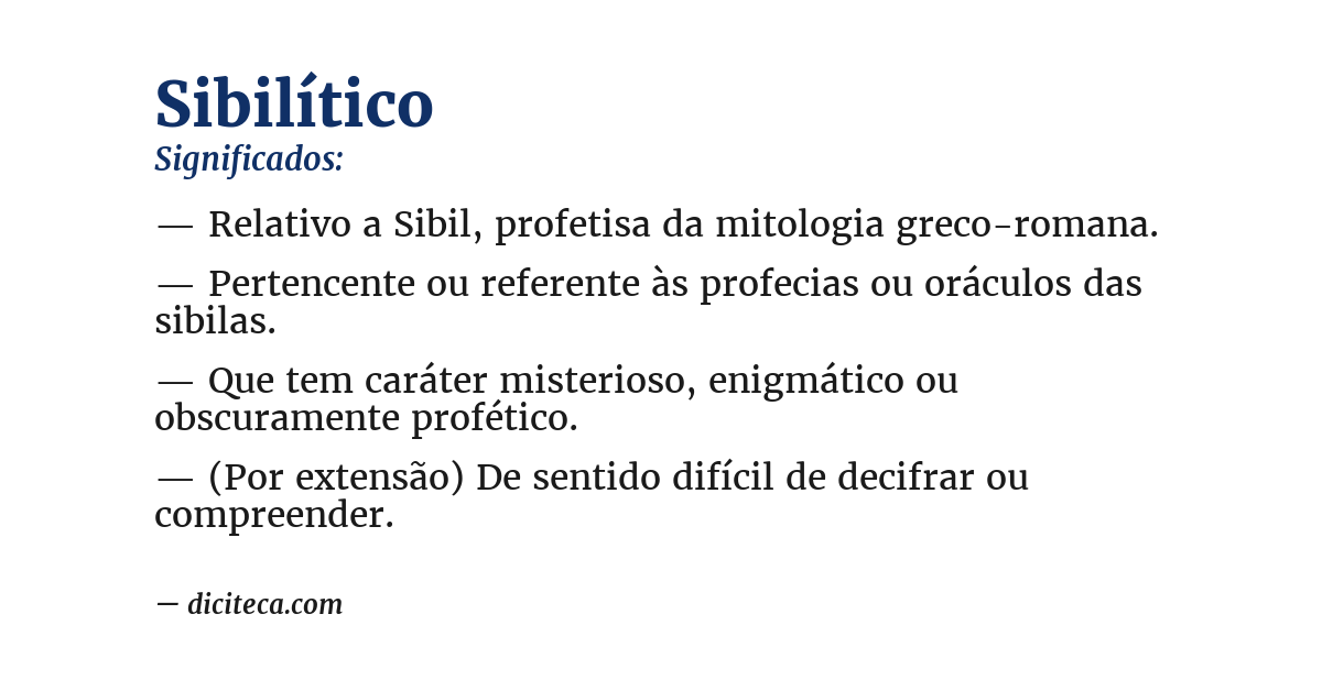 Significado de sibilítico