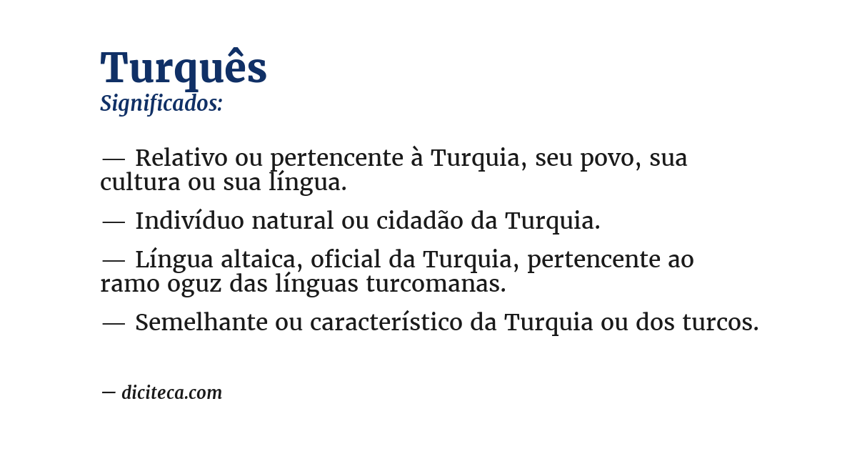 Significado de turquês