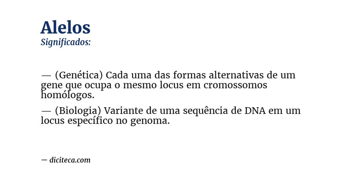 Significado de alelos