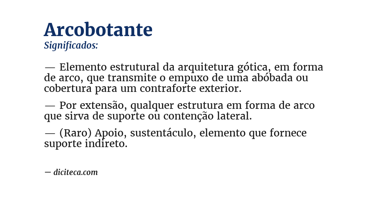 Significado de arcobotante