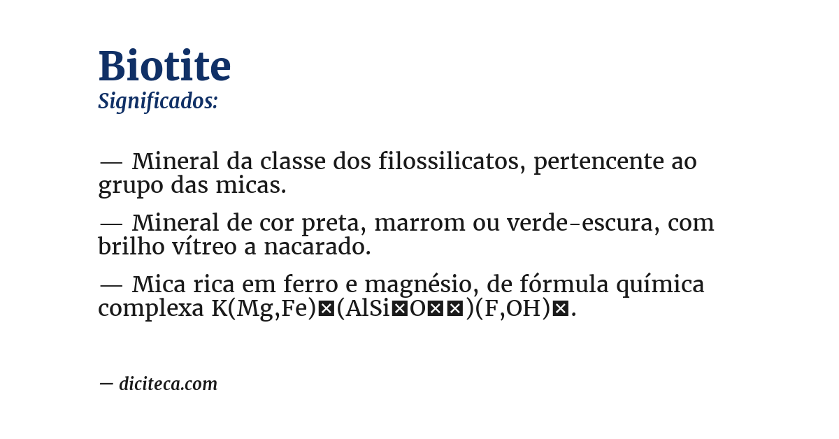 Significado de biotite
