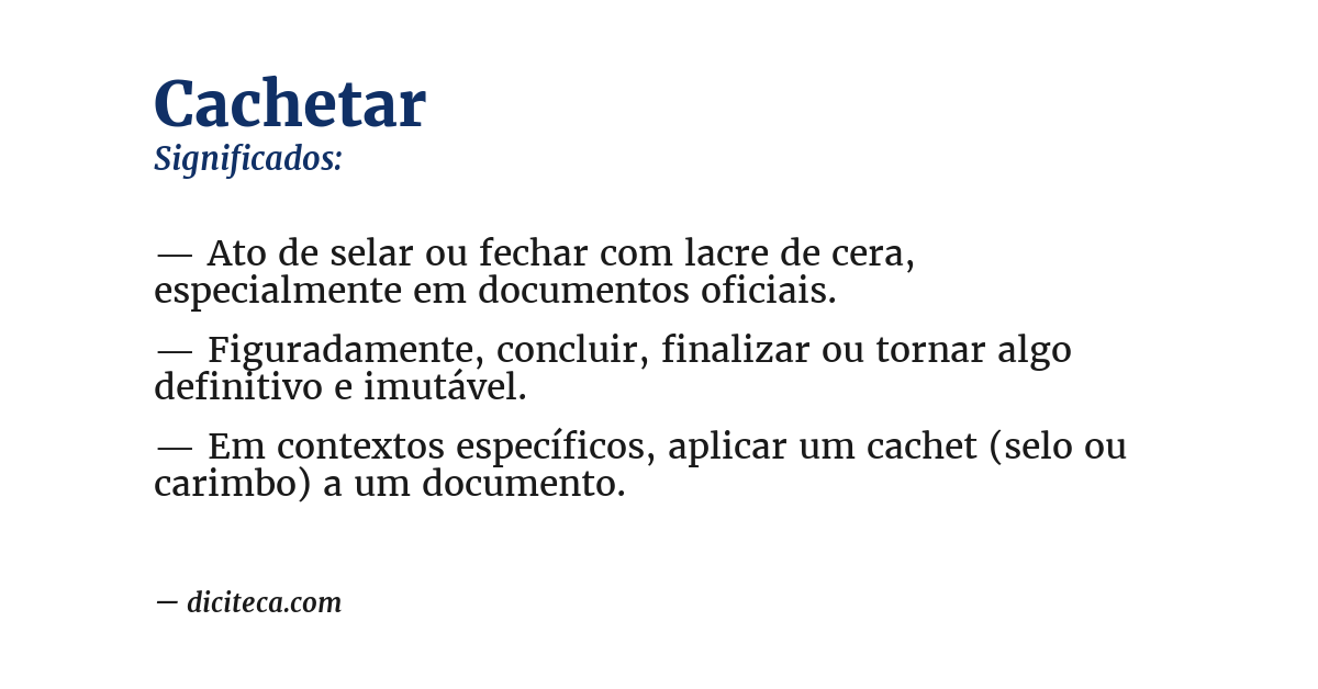 Significado de cachetar