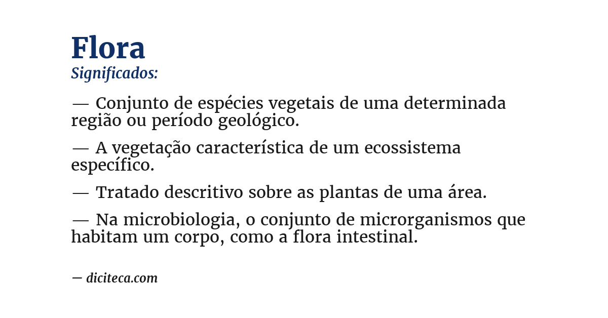 Significado de flora