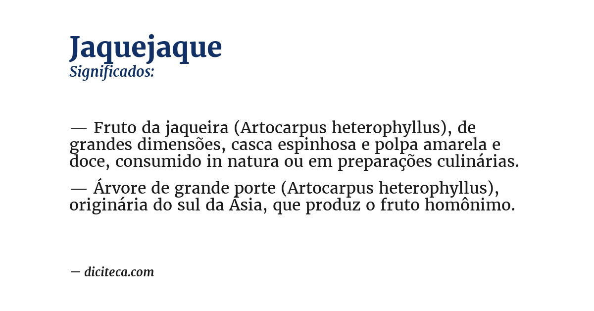 Significado de jaquejaque