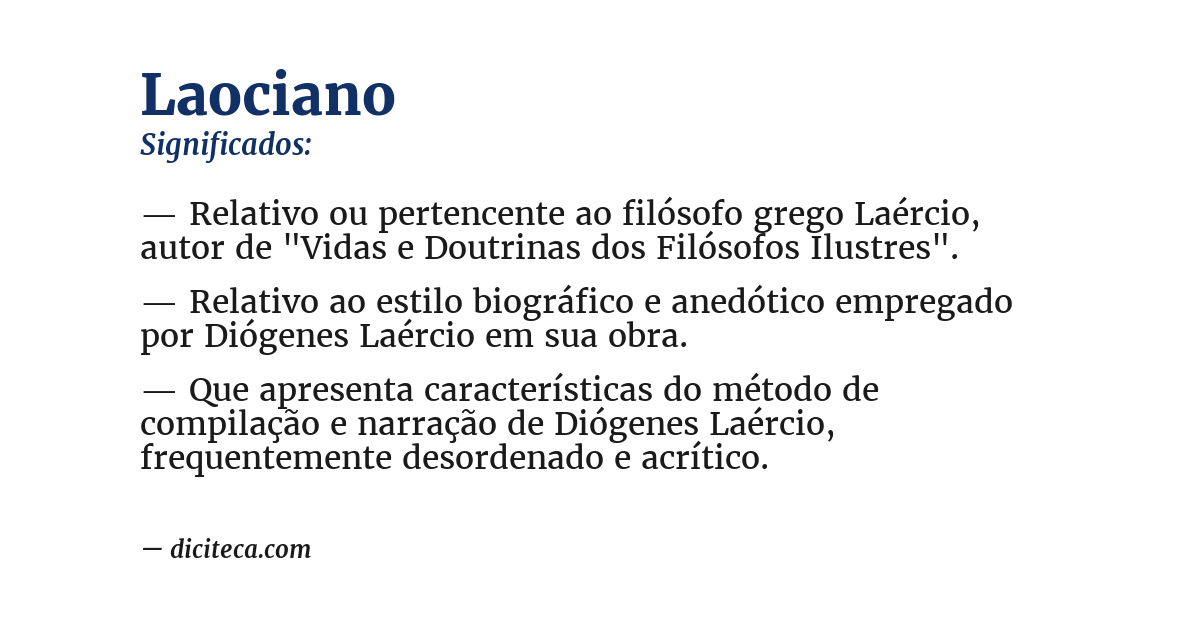 Significado de laociano