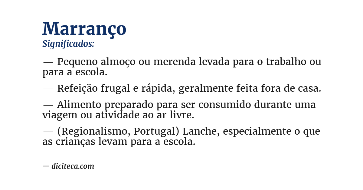 Significado de marranço