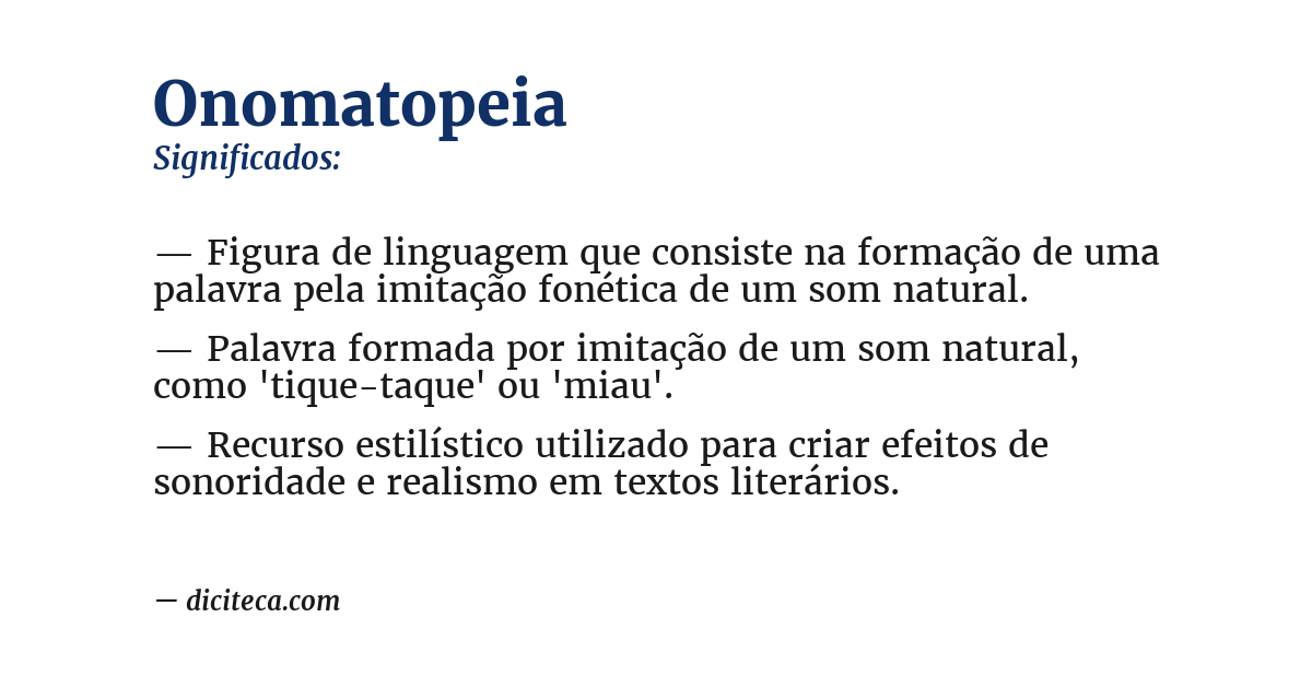 Significado de onomatopeia