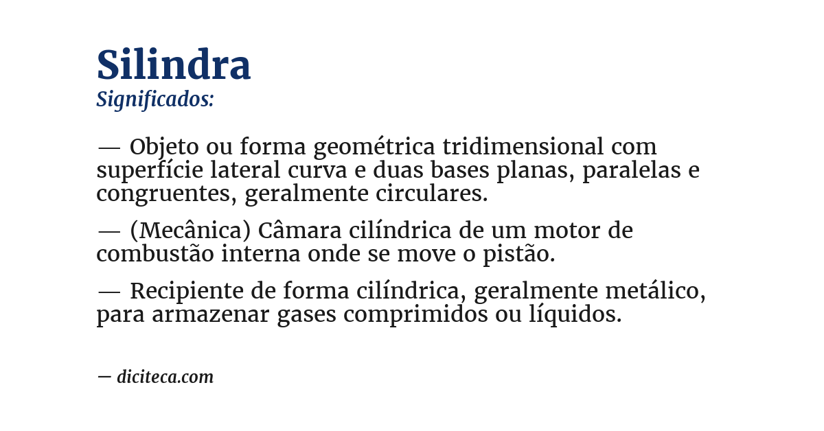 Significado de silindra
