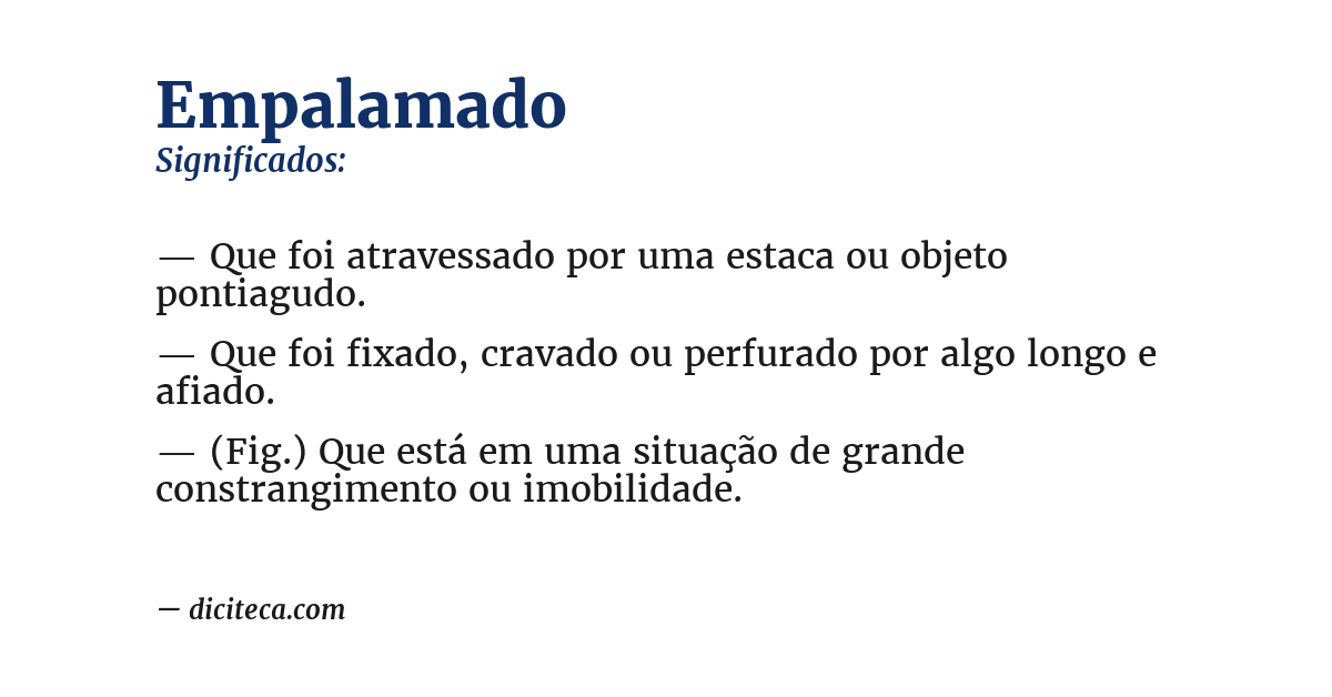 Significado de empalamado