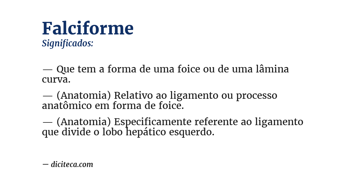 Significado de falciforme