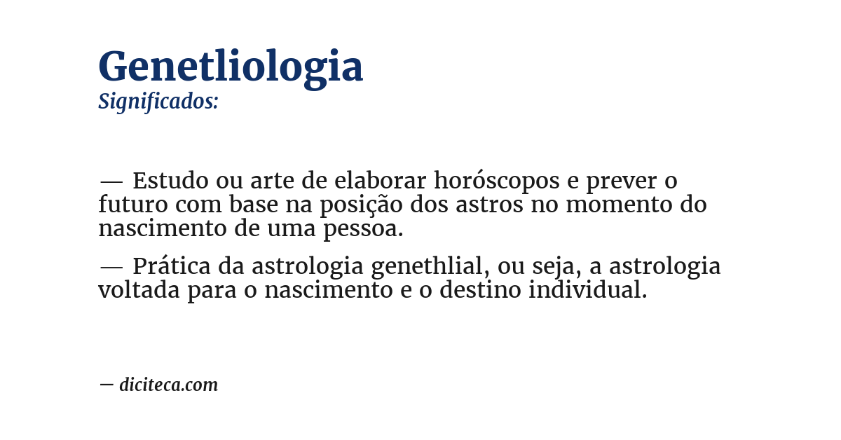 Significado de genetliologia