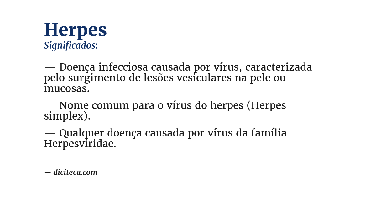 Significado de herpes