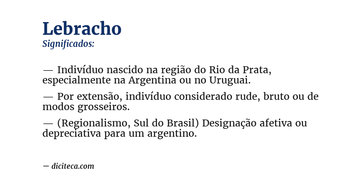 Significado de lebracho