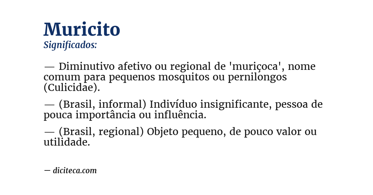 Significado de muricito