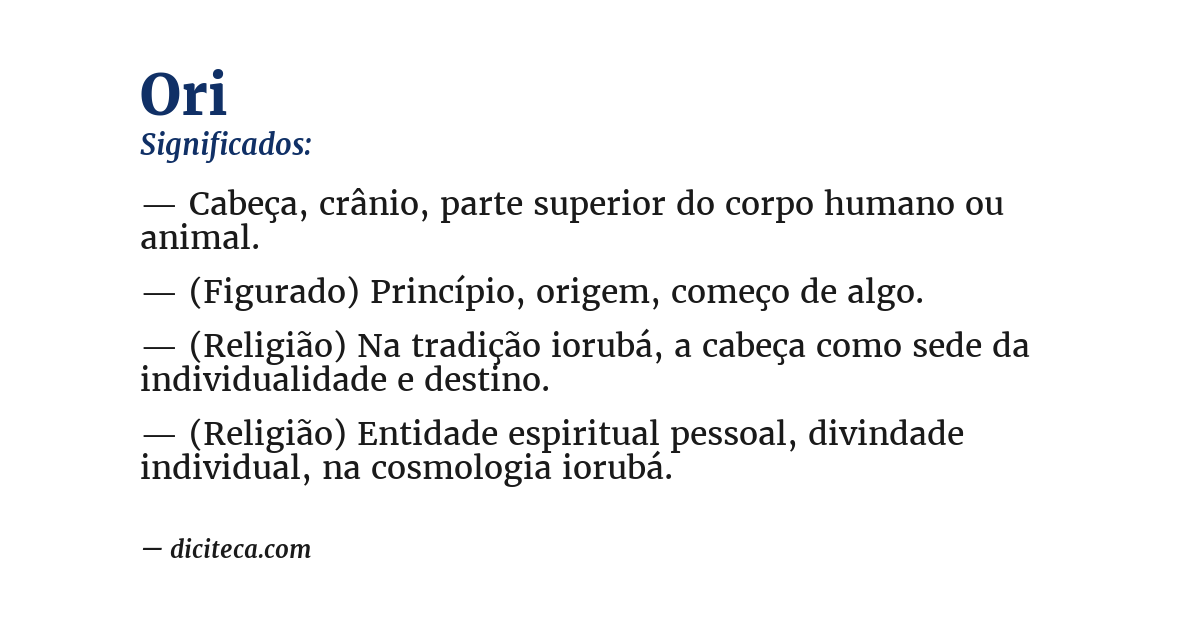 Significado de ori