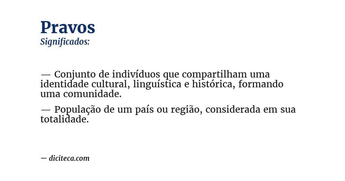 Significado de pravos