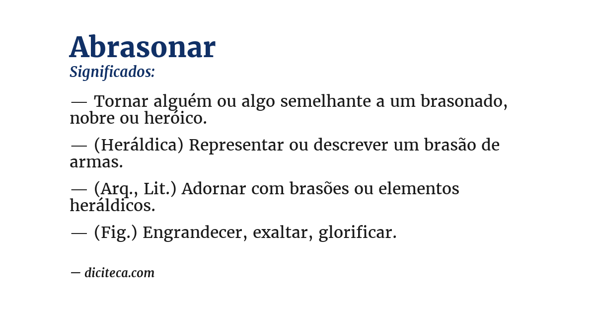 Significado de abrasonar