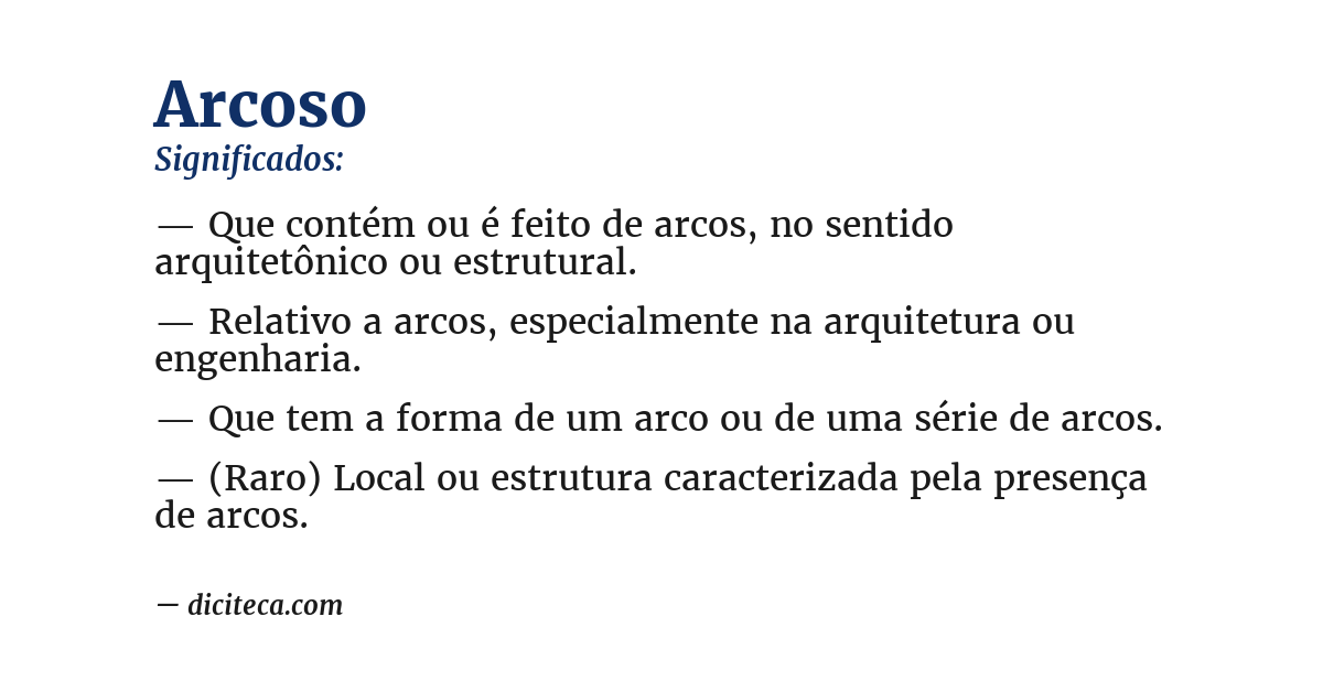 Significado de arcoso