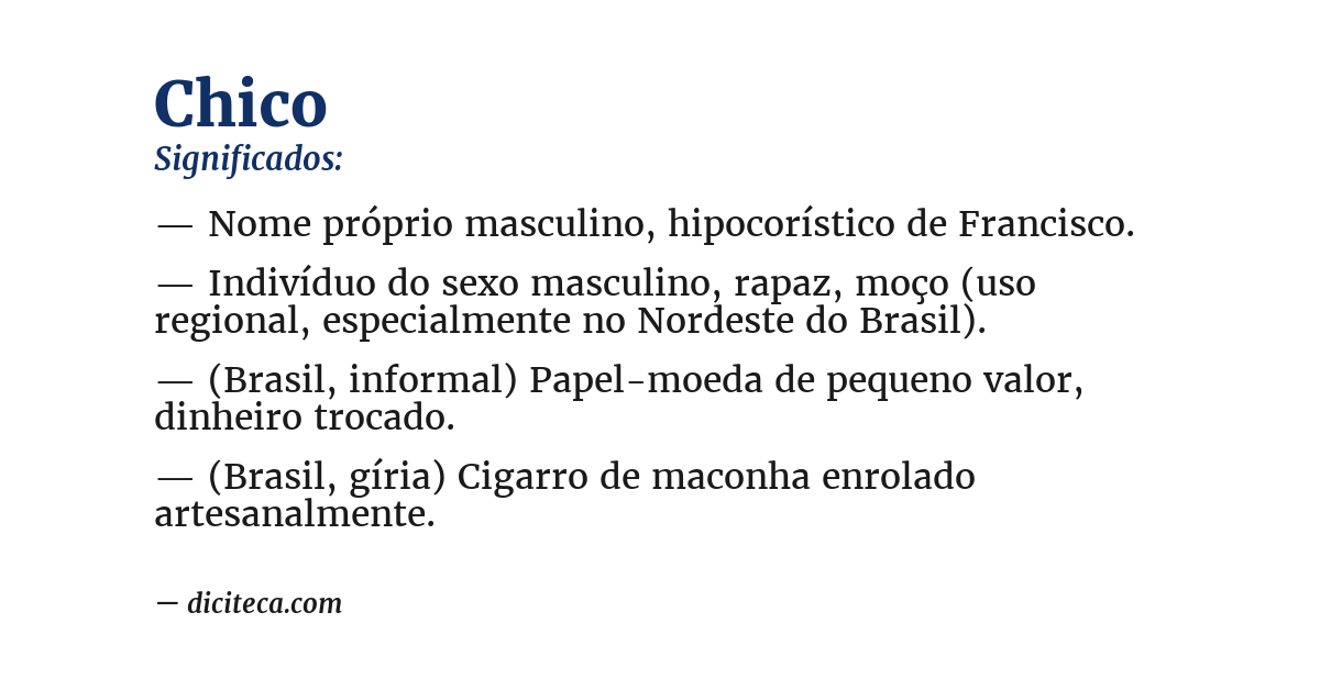 Significado de chico