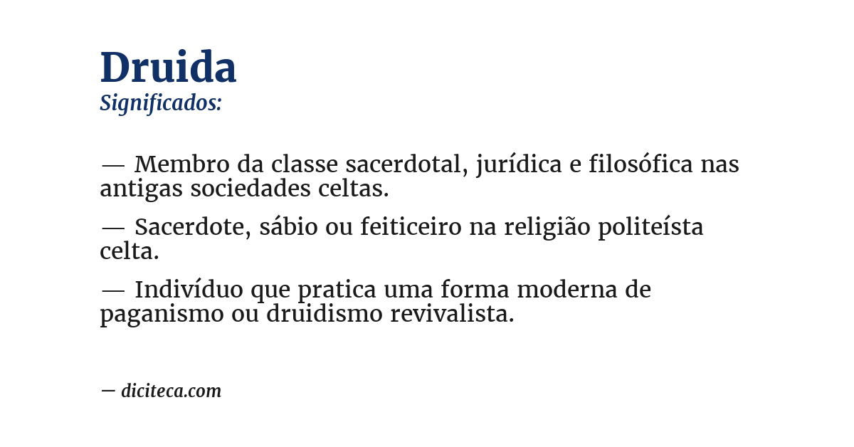 Significado de druida