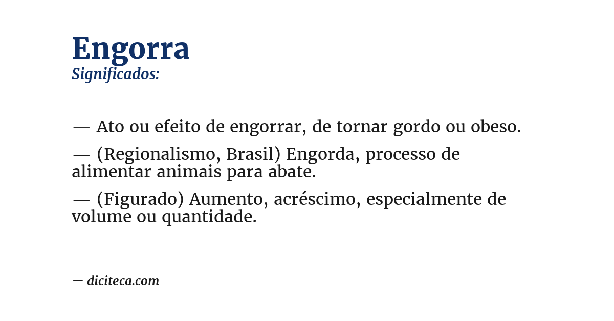 Significado de engorra