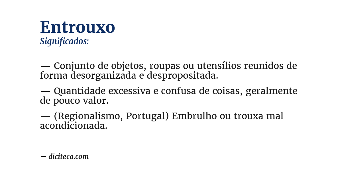Significado de entrouxo