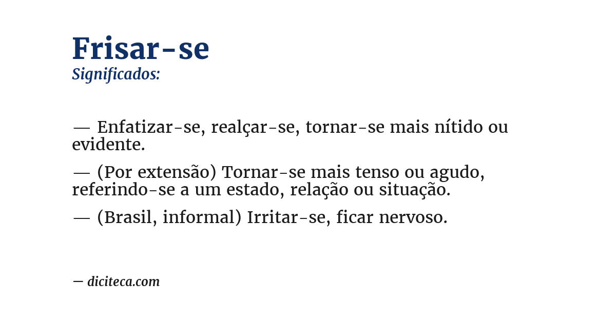 Significado de frisar-se