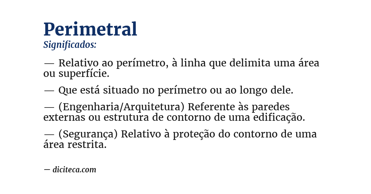Significado de perimetral