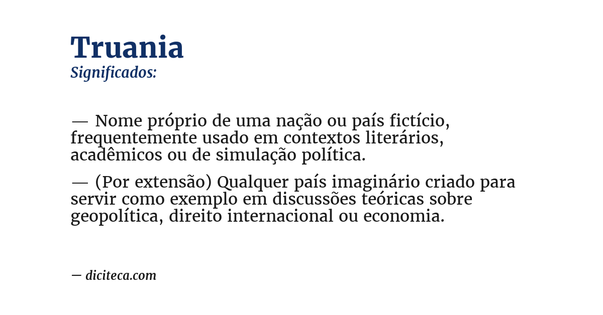 Significado de truania