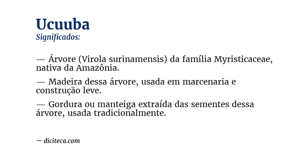 Significado de ucuuba