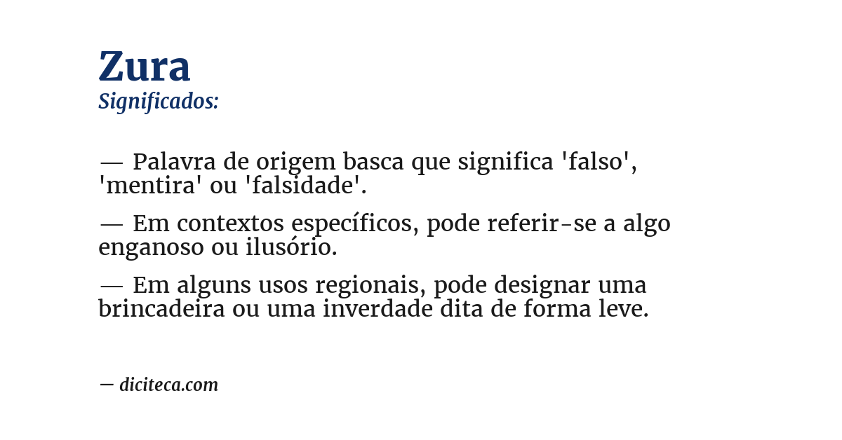 Significado de zura
