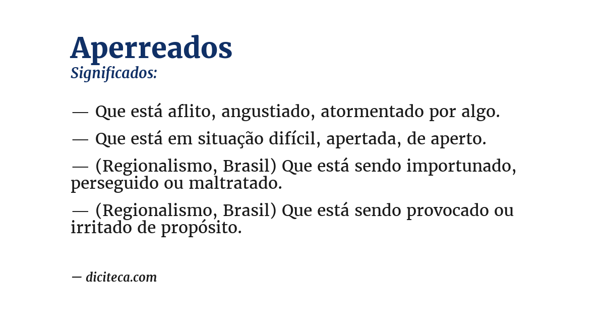 Significado de aperreados