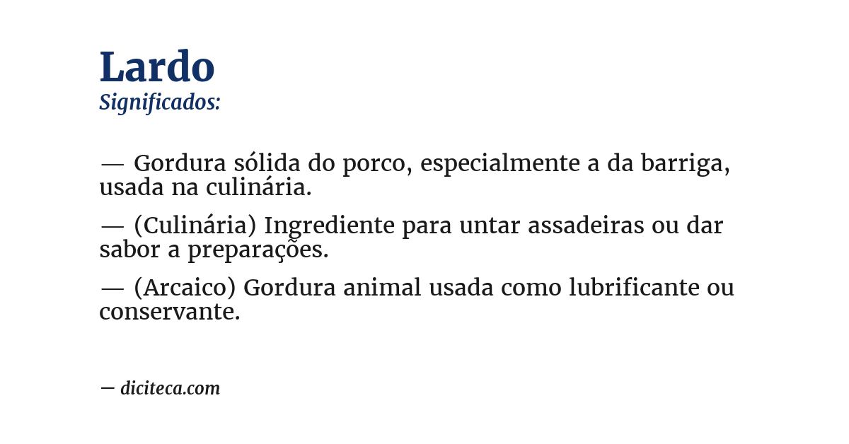 Significado de lardo