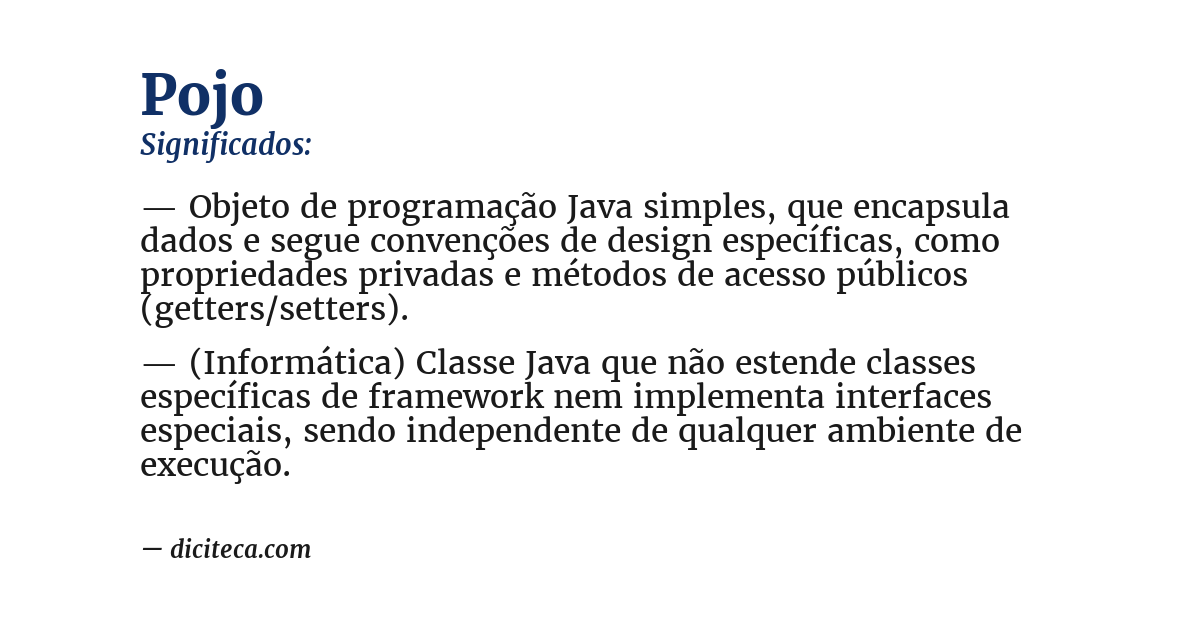 Significado de pojo