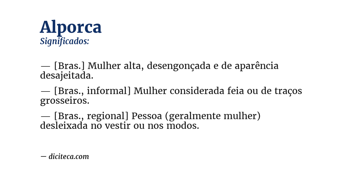 Significado de alporca