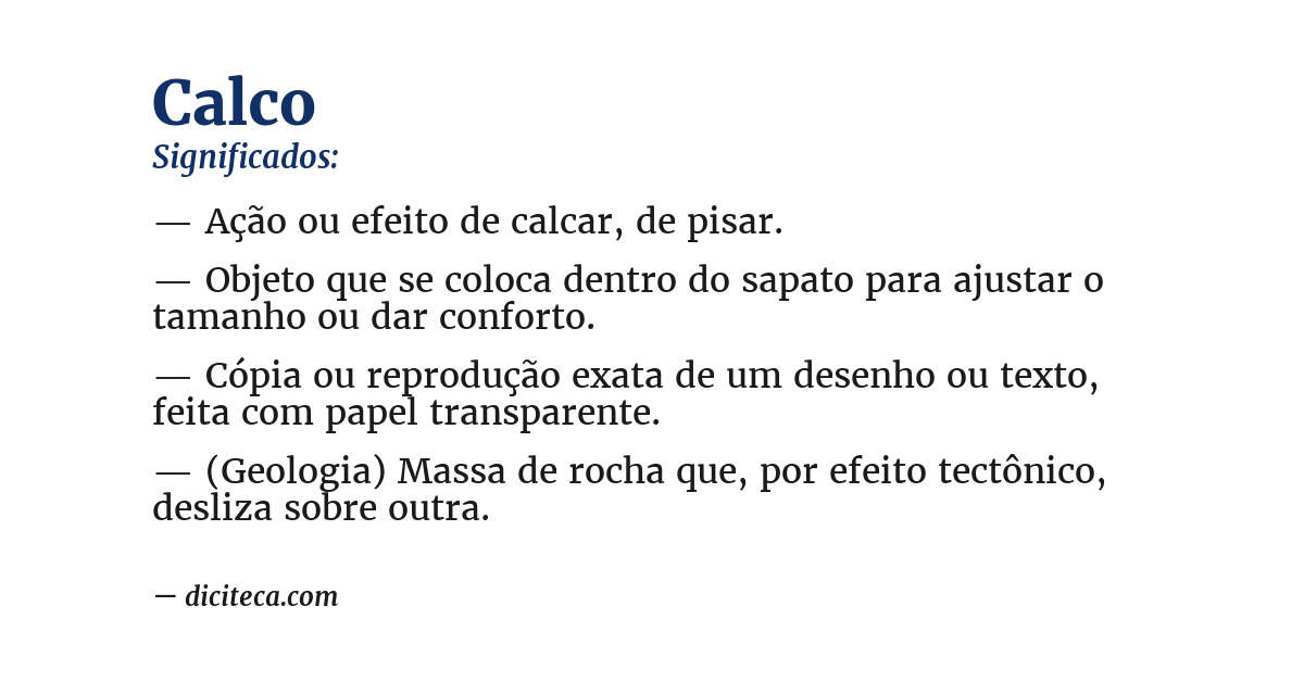 Significado de calco