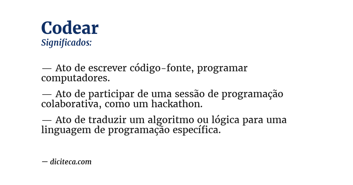 Significado de codear