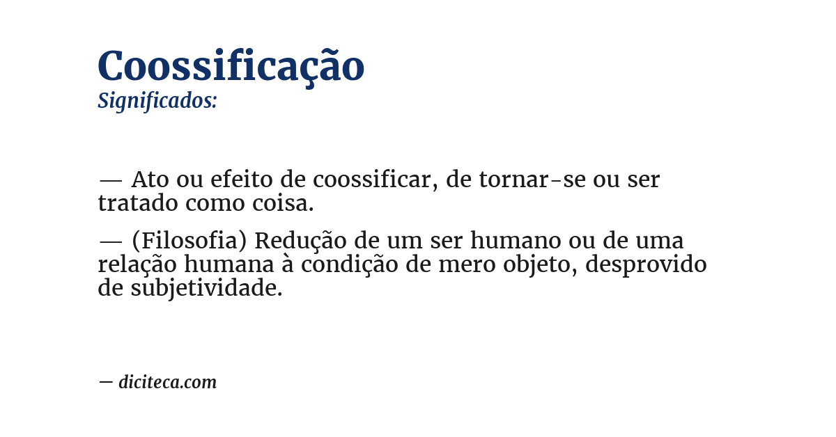 Significado de coossificação