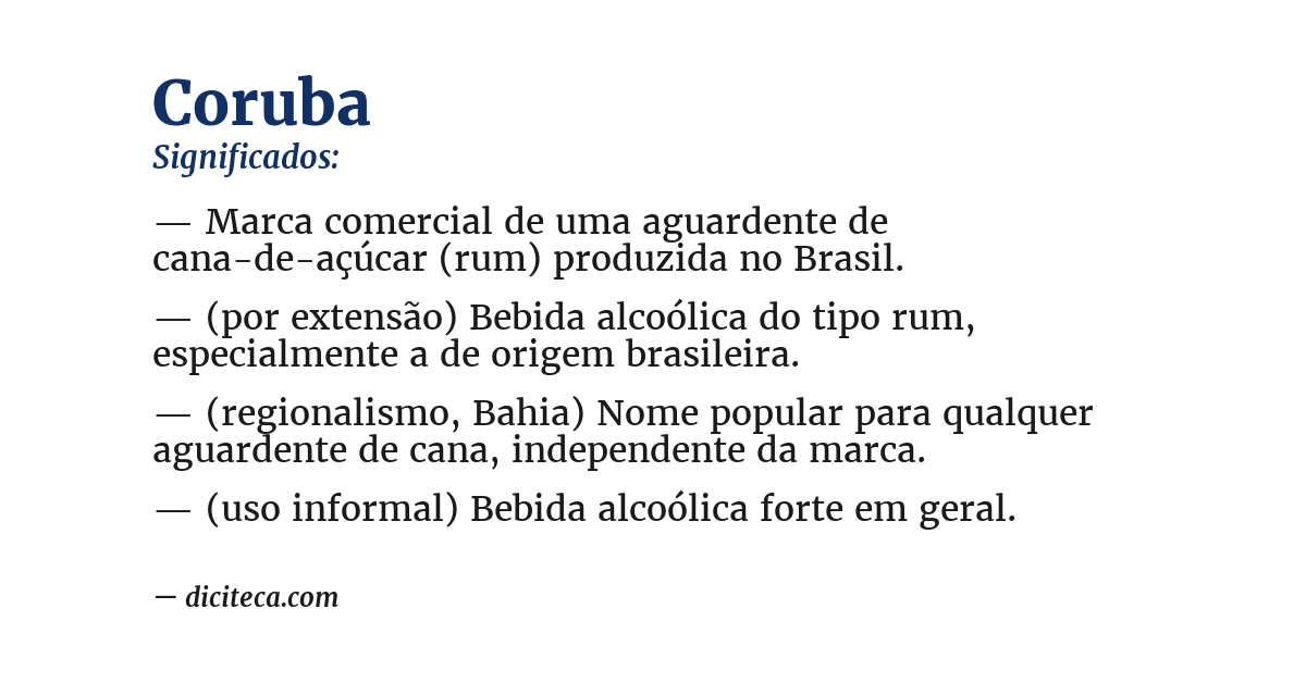 Significado de coruba