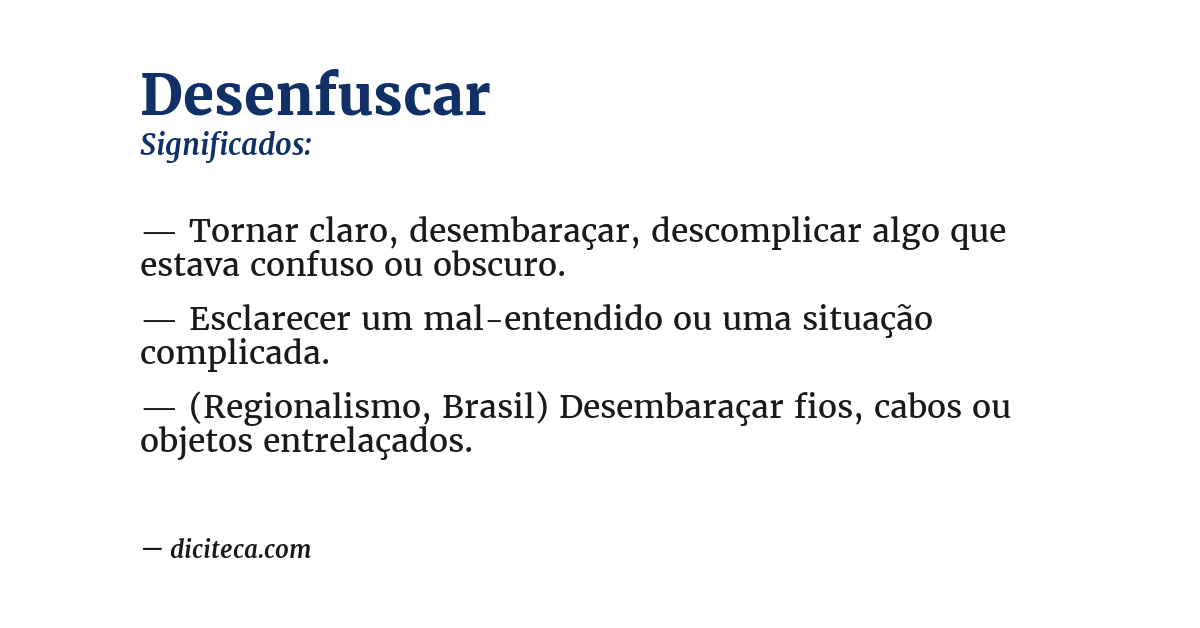 Significado de desenfuscar
