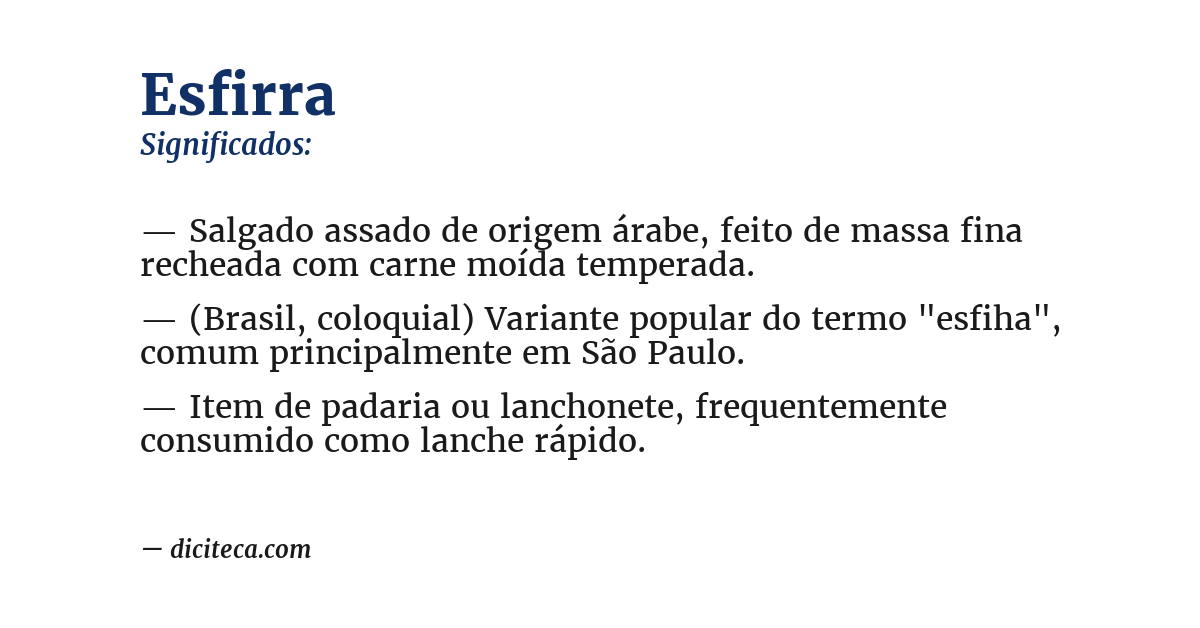 Significado de esfirra