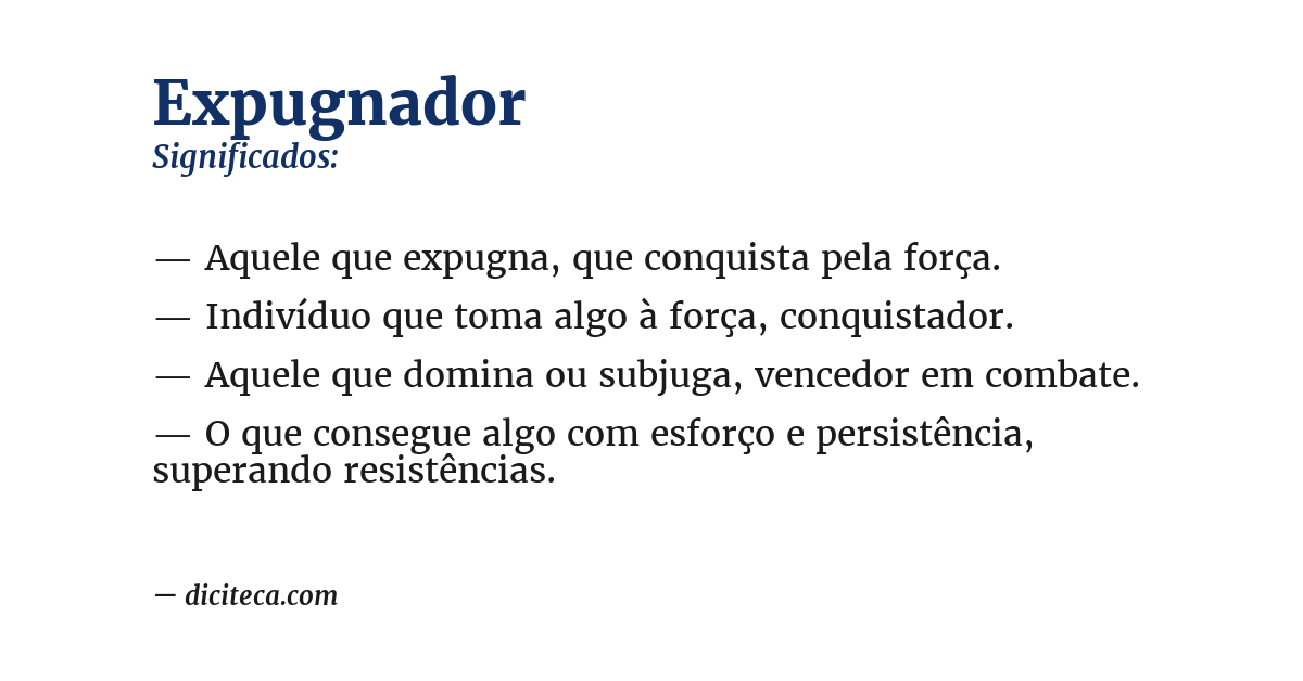 Significado de expugnador