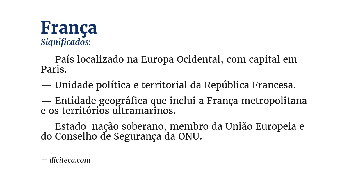 Significado de frança