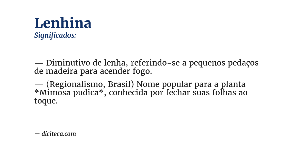 Significado de lenhina