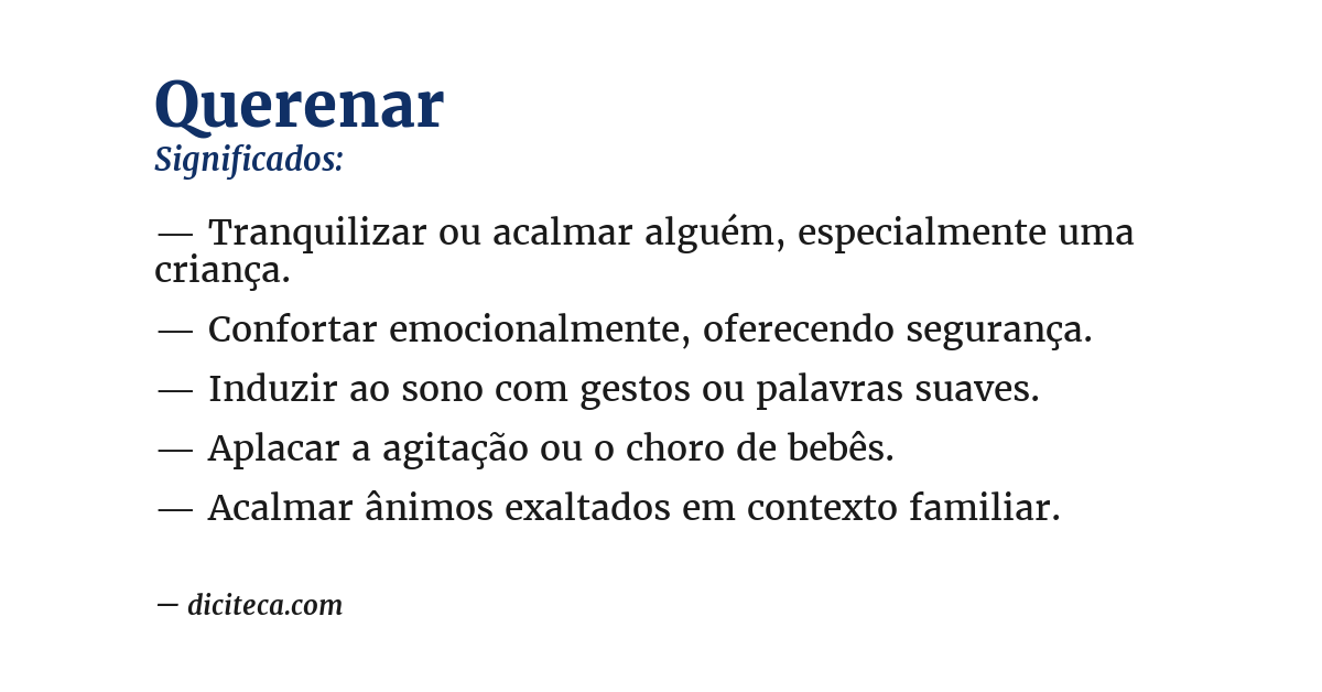 Significado de querenar