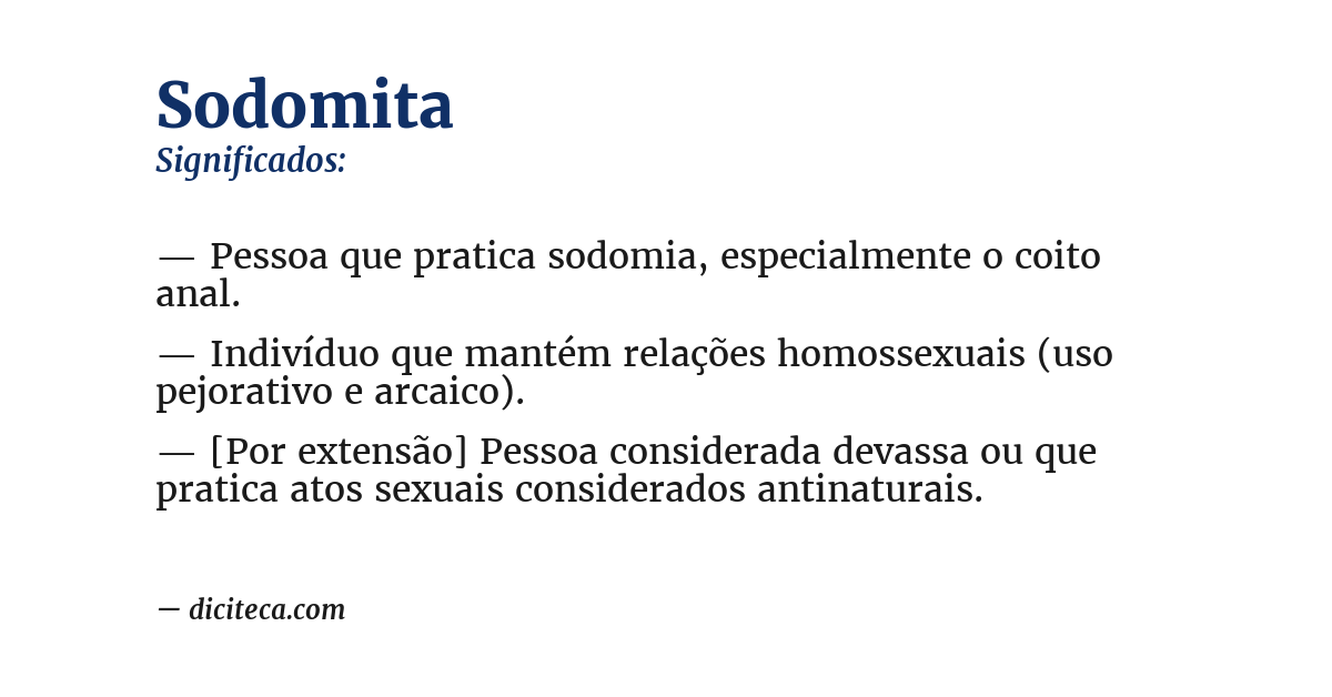 Significado de sodomita