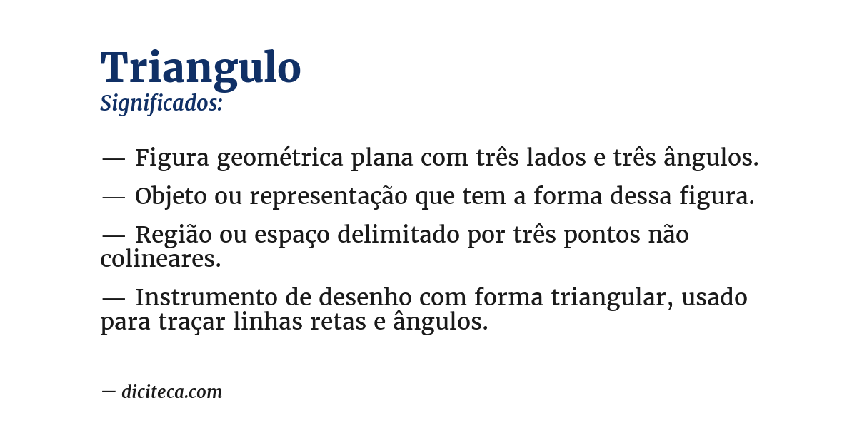 Significado de triangulo