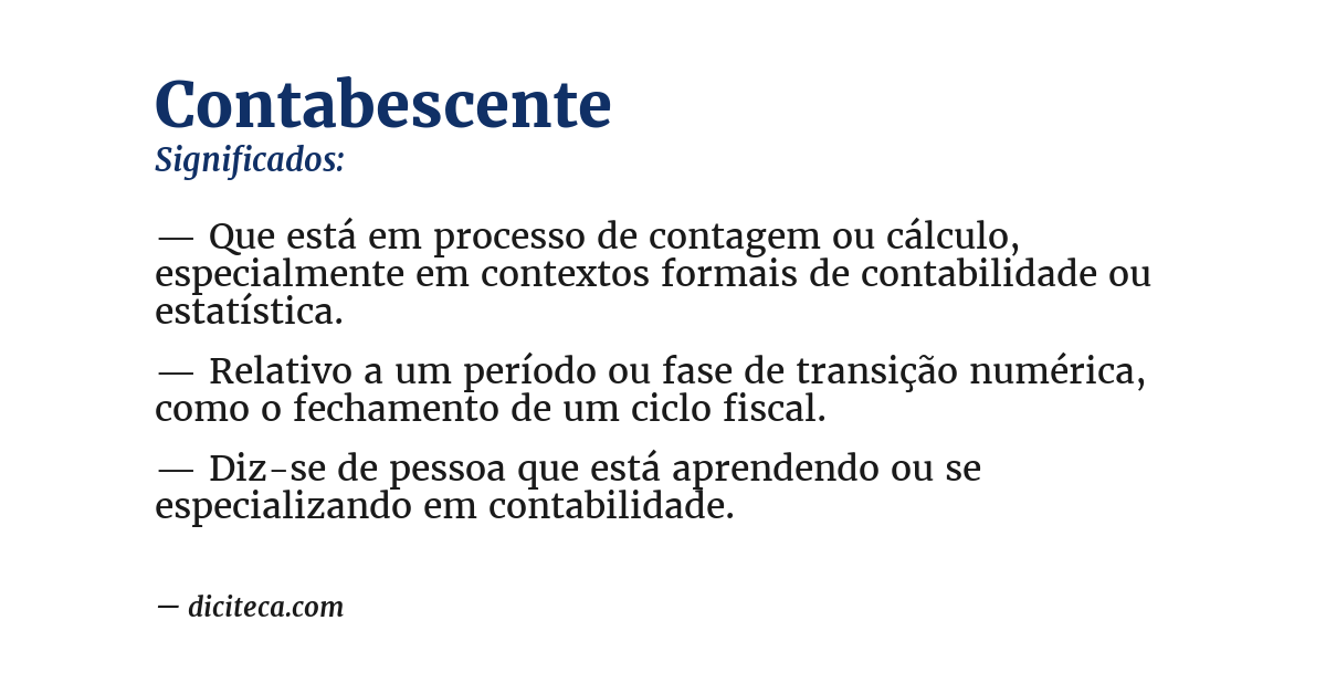 Significado de contabescente